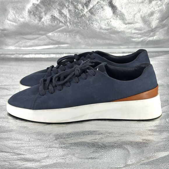 Wolf and Shepherd Men\'s Cruise Shoes Lace Up Nubuck Navy Blue Size 10.5 EU 43.5 main image 6